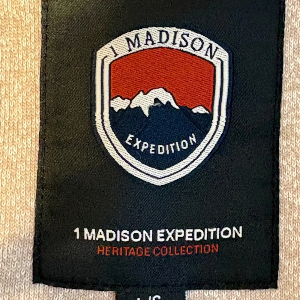 1‎ Madison Expedition Heritage Collection Oatmeal Knit Sherpa Hood Jacket L/G